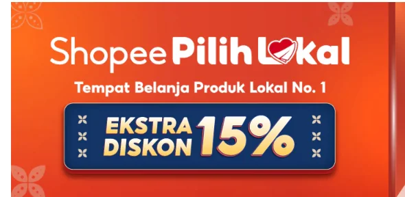 Bukti validasi kode promo - Shopee - Belanja produk lokal di laman promo Shopee ada ekstra diskon [[15%]] hari ini